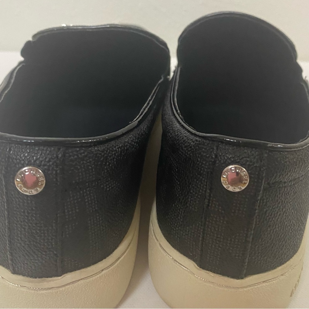 Michael Kors Keaton Signature Slip On Black Sneaker/Loafer Sz 9.5. - Picture 6 of 13